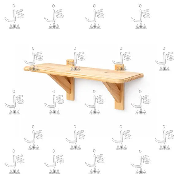 Estante Flotante C/Mensula 0.60 Fabricada en Pino Macizo por JS Fabrica de Muebles Ubicado en San Fernando