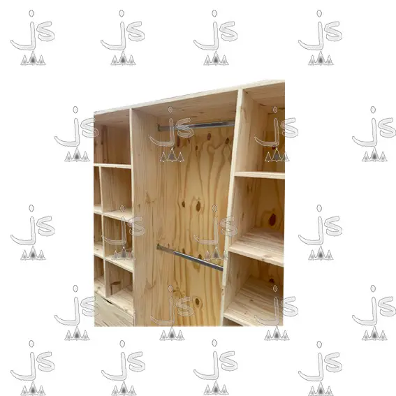Placard Vestidor 1,80 Fabricada en Pino Macizo por JS Fabrica de Muebles Ubicado en San Fernando