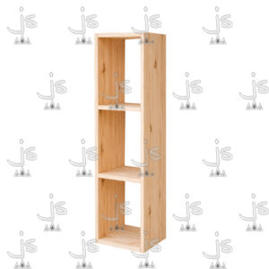 cubo organizador biblioteca x3 espacios Fabricado en Pino Macizo por JS Fabrica de Muebles Ubicado en San Fernando