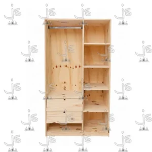 Placard Economico 1M Pino Macizo por JS Fabrica de Muebles Ubicado en San Fernando