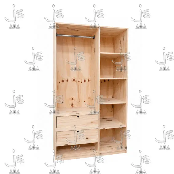 Placard Economico 1M Pino Macizo por JS Fabrica de Muebles Ubicado en San Fernando