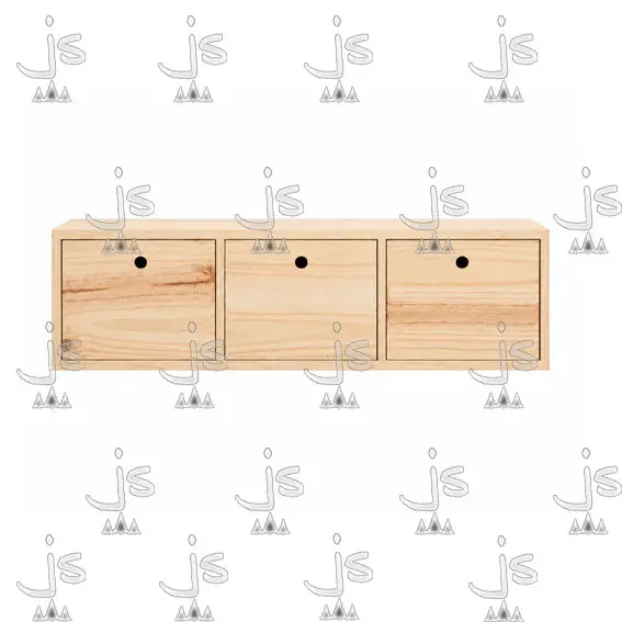 Rack Flotante Con 3 Puertas 1.20 Pino Macizo por JS Fabrica de Muebles Ubicado en San Fernando