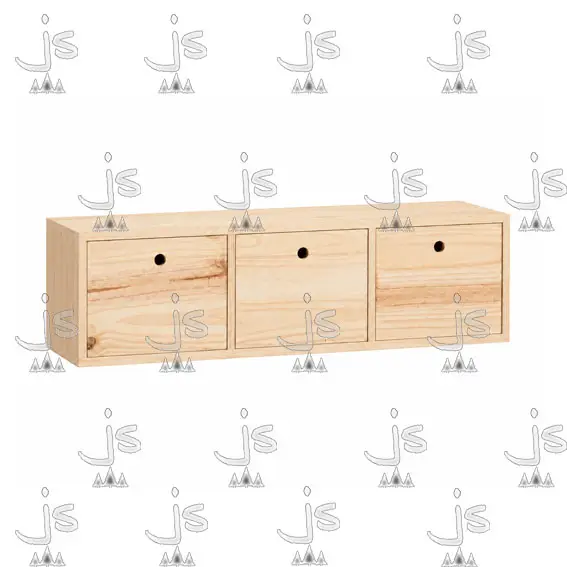 Rack Flotante Con 3 Puertas 1.20 Pino Macizo por JS Fabrica de Muebles Ubicado en San Fernando