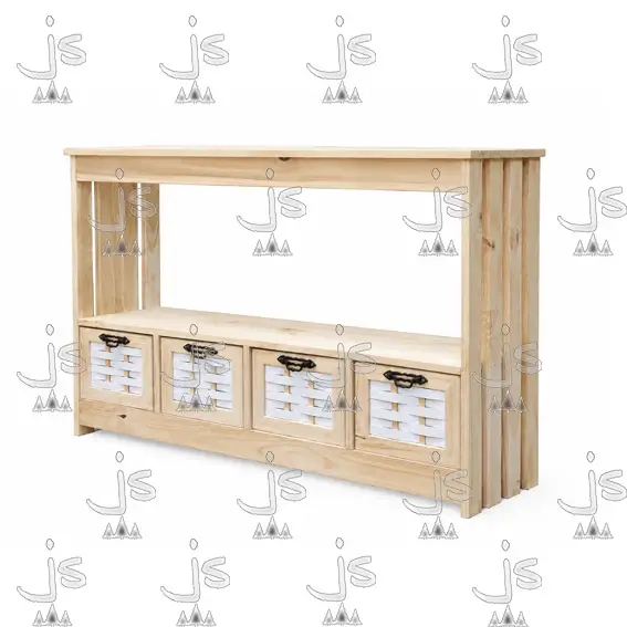 RACK CANVARY MULTIUSO CON CANASTOS FABRICADO EN MADERA DE PINO MACIZO POR JS DISEÑOS EN PINO CARPINTERIA Y MUEBLERIA EN SAN FERNANDO ZONA NORTE