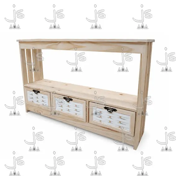 RACK CANVARY MULTIUSO CON CANASTOS FABRICADO EN MADERA DE PINO MACIZO POR JS DISEÑOS EN PINO CARPINTERIA Y MUEBLERIA EN SAN FERNANDO ZONA NORTE