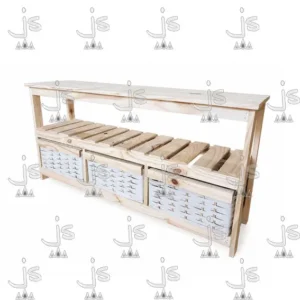 Rack Lcd Organizador C/ 3 Canastos 1.20  - Código 2690