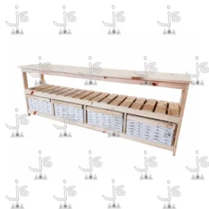 Rack Lcd Organizador C/ 4 Canastos 1.60  - Código 2691