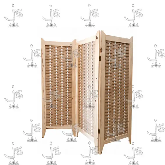 Biombo Trenzado Blanco Juego x3 - Código 699 - Imagen 3