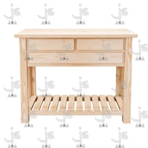 Desayunador auxiliar de cocina 120 fabricado en madera de pino macizo fabricado por js fabrica de muebles y carpintería mayorista y minorista en san fernando