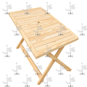 Mesa plegable de pino con tapa deck 1,40 x 0,70 código 5160
